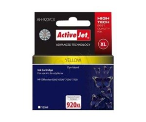 Printertilbehør blekk/toner - ActiveJet AH-920YCX Premium - Blekkpatron Color-baserte gul - EXPACJAHP0166