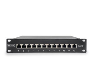 Tilbehør - DIGITUS DN-91612S - 12-Port Cat6 Shielded - Patch Panel - DN-91612S