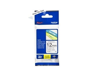 Papir, Fotopapir & Etiketter - Brother TZE231 / TZe 231 Labelling Tape Cassette – Black on White 12mm wide - TZE231