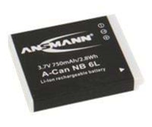 Kamerabatteri & Batterigrep - ANSMANN A-Can NB 6 L - 5044453