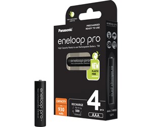 Batteri - Panasonic eneloop pro BK-4HCDE/4BE - Battery 4 x AAA - ( rechargeable ) - 930 mAh - BK-4HCCE/4BE