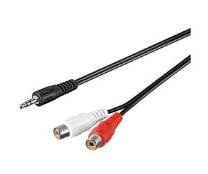 Lydkabel - Pro MiniJack (M) - 2xRCA (F) - 1.5m - 4040849501166