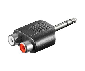 Lydkabel - Pro Audio adapter 2xRCA F - Jack M - 4040849116155