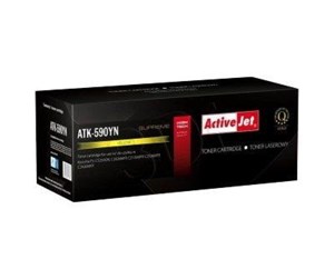 Printertilbehør blekk/toner - ActiveJet ATK-590YN Supreme version - Yellow Toner - Laser toner Yellow - EXPACJTKY0028