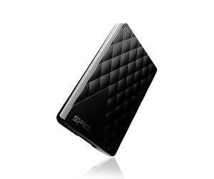 Hard drive - External - Silicon Power Diamond D06 - Ekstern Harddisk - 1TB - Svart - SP010TBPHDD06S3K