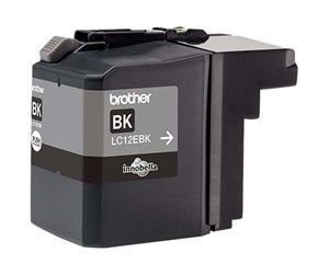 Printertilbehør blekk/toner - Brother LC12EBK / LC 12EBK Black Ink - Blekkpatron Svart - LC12EBK