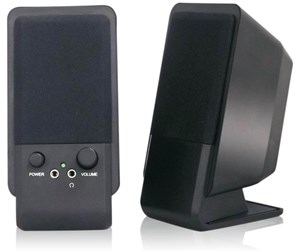 Høyttalere - PC - MediaRange Compact Desk Speakers. Black - Svart - MROS352