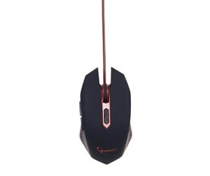 Mus - Gembird USB Gaming Mouse - Gaming mus - Optisk - 6 - Rød - MUSG-001-R