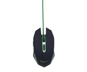 Mus - Gembird USB Gaming Mouse - Gaming mus - Optisk - 6 - Grønn - MUSG-001-G