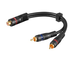 Lydkabel - Pro RCA adapter RCA F - 2xRCA M - 4040849503757