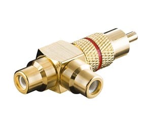 Lydkabel - Pro Audio adapter RCA T-plug - Red - 4040849113888