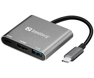 Dokkingstasjon - Sandberg USB-C Mini Dock HDMI+USB - 136-00