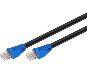 Nettverkskabel - LAN Outdoor UTP CAT 6 - Black - 10m - 4040849943898