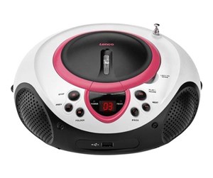 CD-spiller - Lenco SCD-38 USB - Portable FM Radio CD and USB player - Rosa - SCD38USBRO