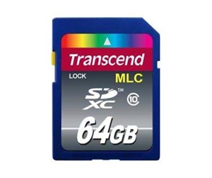 Minnekort - Transcend SDXC Class 10 MLC - 64GB - TS64GSDXC10M