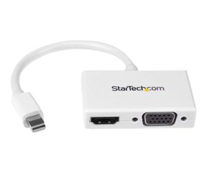 Skjermkabel - StarTech.com Travel A/V adapter: 2-in-1 Mini DisplayPort to HDMI or VGA converter video transformer - MDP2HDVGAW