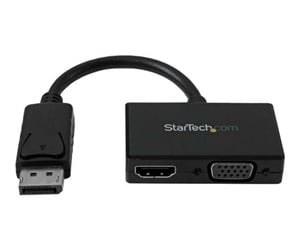 Skjermkabel - StarTech.com Travel A/V adapter: DisplayPort to HDMI or VGA video transformer - DP2HDVGA