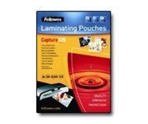 Laminering - Fellowes Glossy 125 Micron Card Laminating Pouch - 75x105mm - 5306901