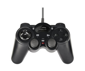 Spill - Tilbehør - Speed-Link SL-6515-BK Thunderstrike Wired GamePad PC - Controller - PC - SL-6515-BK