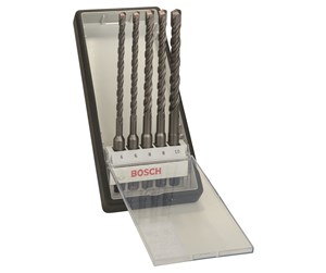 Bormaskin & Bits - Bosch 5-delers Robust Line hammerbor-sett SDS plus-5 Ø 6,6,8,8,10 x 165mm - 2607019928