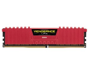 RAM - Corsair Vengeance LPX DDR4-2666 - 8GB - CL16 - Single Channel (1 pcs) - Intel XMP - Rød - CMK8GX4M1A2666C16R