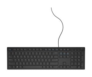 Tastatur - Dell KB216 Multimedia Keyboard Nordic Black - Tastatur - Nordisk - Svart - 580-ADIR