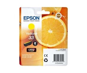 Printertilbehør blekk/toner - Epson 33 - Blekkpatron Yellow - C13T33444010