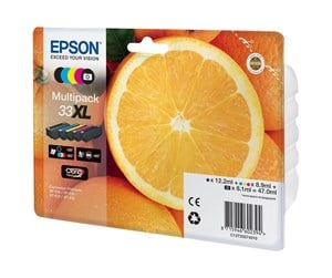 Printertilbehør blekk/toner - Epson 33XL Multipack 5-Pack (Black Yellow Cyan Magenta Photo Black) - Blekkpatron Blå - C13T33574010