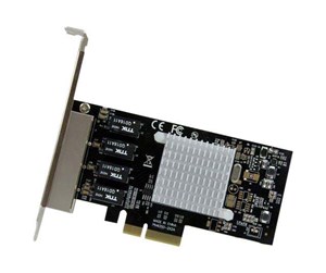 Nettverksadapter - StarTech.com 4-Port Gigabit Ethernet Network Card - ST4000SPEXI