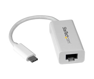 Nettverksadapter - StarTech.com US1GC30W USB-C to Gigabit Ethernet Adapter White Thunderbolt 3 Compatible - US1GC30W