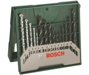 Bormaskin & Bits - Bosch 15-delers Mini-X-Line-sett blandet - 2607019675