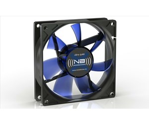 Kabinettvifte - Blacknoise BlackSilentFan XE-1 - Kabinettvifte - 92mm - Svart med blå vinger - 17 dBA - ITR-XE-1