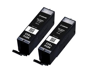 Printertilbehør blekk/toner - Canon PGI-550XL / 6431B005 High Black Twin Pack - Blekkpatron Svart - 6431B005