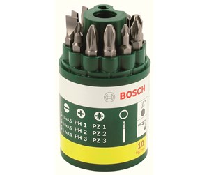 Bormaskin & Bits - Bosch 10-delers sett med skrubits - 2607019454