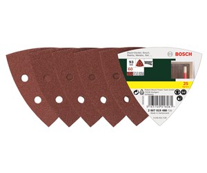 Slipemaskin - Bosch 25-delers slipepapirsett til deltasliper, korning 60 G= 60 - 2607019488