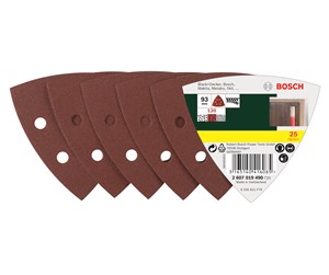 Slipemaskin - Bosch 25-delers slipepapirsett til deltasliper, korning 120 G= 120 - 2607019490