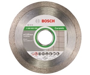 Vinkelsliper - Bosch Diamantkappeskive standard for Ceramic 110 x 22,23 x 1,6 x 7,5 mm - 2608602535