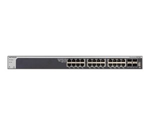 Switch/splitter - Netgear ProSAFE XS728T 28-Port 10-Gigabit Copper Smart Switch with 4 SFP+ Ports - XS728T-100NES