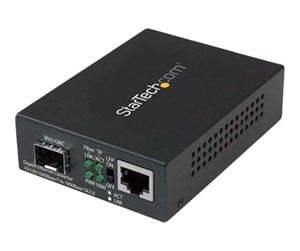 Repeater & Transceiver - StarTech.com Gigabit Ethernet Fiber Media Converter with Open SFP Slot - MCM1110SFP