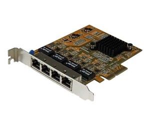 Nettverksadapter - StarTech.com 4-Port PCIe Gigabit Network Adapter Card - ST1000SPEX43