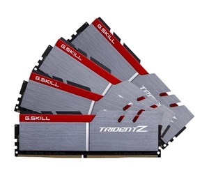 RAM - G.Skill Trident Z DDR4-3200 - 16GB - CL16 - Quad Channel (4 pcs) - Intel XMP - Sølv - F4-3200C16Q-16GTZB