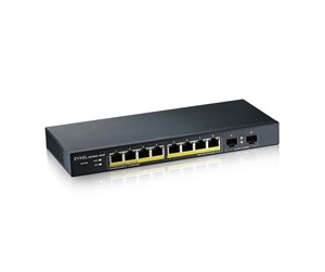 Switch/splitter - ZyXEL GS1900-10HP 8-port GbE Smart Managed PoE Switch with GbE Uplink - GS1900-10HP-EU0101F