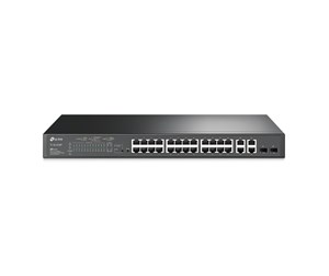 Switch/splitter - TP-Link TL-SL2428P 24-Port 10/100Mbps + 4-Port Gigabit Smart Switch with 24-Port PoE+ - TL-SL2428P