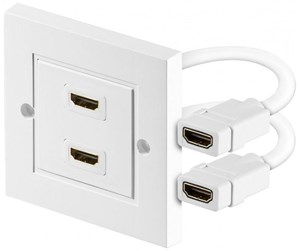 Diverse kabel - Pro HDMI wall socket - 2 ports - 4040849517235