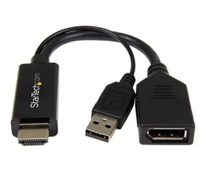 Skjermkabel - StarTech.com HDMI to DisplayPort Converter - HD2DP