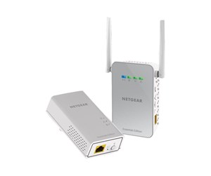 Homeplug / PowerLine - Netgear PowerLINE 1000 + WiFi (PLW1000) Powerline Extender 1000Mbps 1Gigabit Port 1 Powerline Extender + 1 WiFi Extender Homeplug / PowerLine - PLW1000-100PES