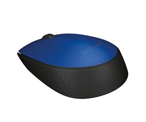 Mus - Logitech M171 Wireless - Mus - Optisk - 3 knapper - Blå - 910-004640