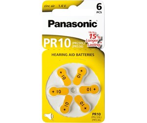 Batteri - Panasonic batteri (6-pack) - PR-10L/6LB