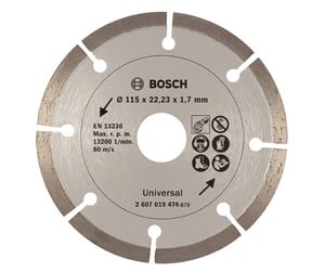 Verktøy - Bosch Diamantkappeskive for bygningsmaterialer, Ø 115 mm - 2607019474