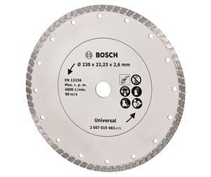 Vinkelsliper - Bosch Diamantkappeskive Turbo, Ø 230 mm - 2607019483